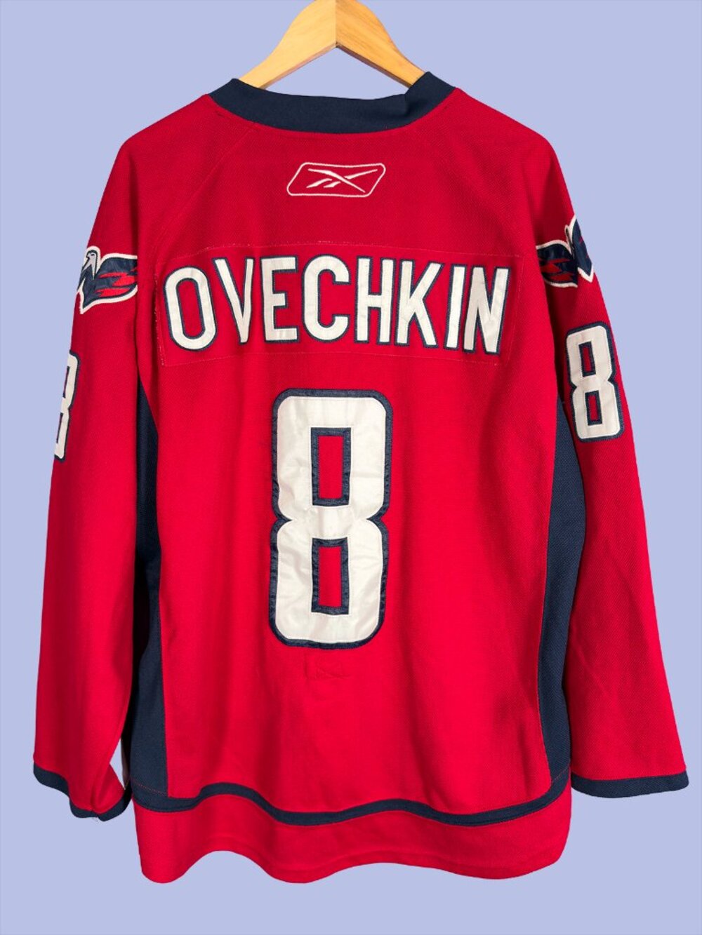 Washington Capitals Alex Ovechkin #8 Hockey Jersey CCM Reebok Size 52